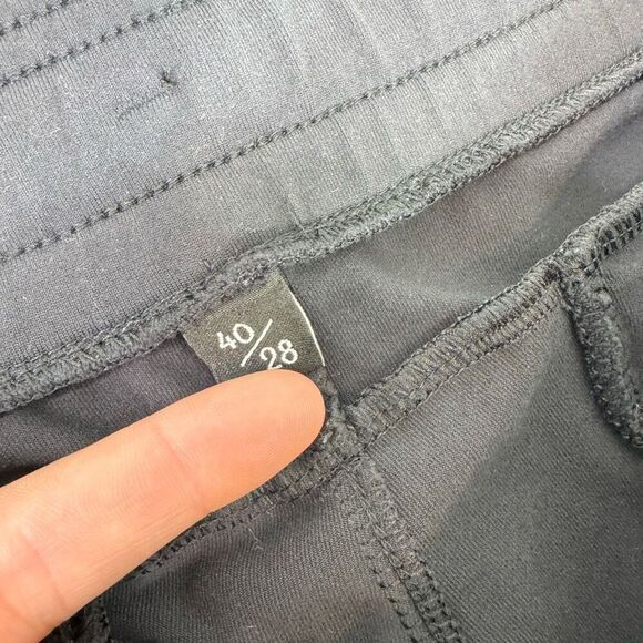 Public Rec Pants Mens 40x28 Black Pull On Elastic Waist Sweatpants Pockets - Picture 2 of 9